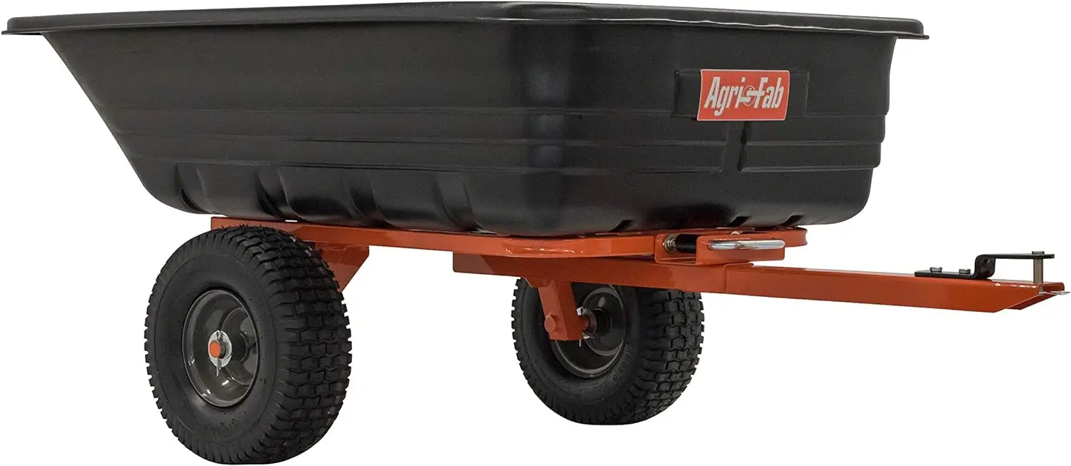 

Agri-Fab Inc 45-0552, 700-Pound, Poly Dump/Swivel Cart, Black/Orange