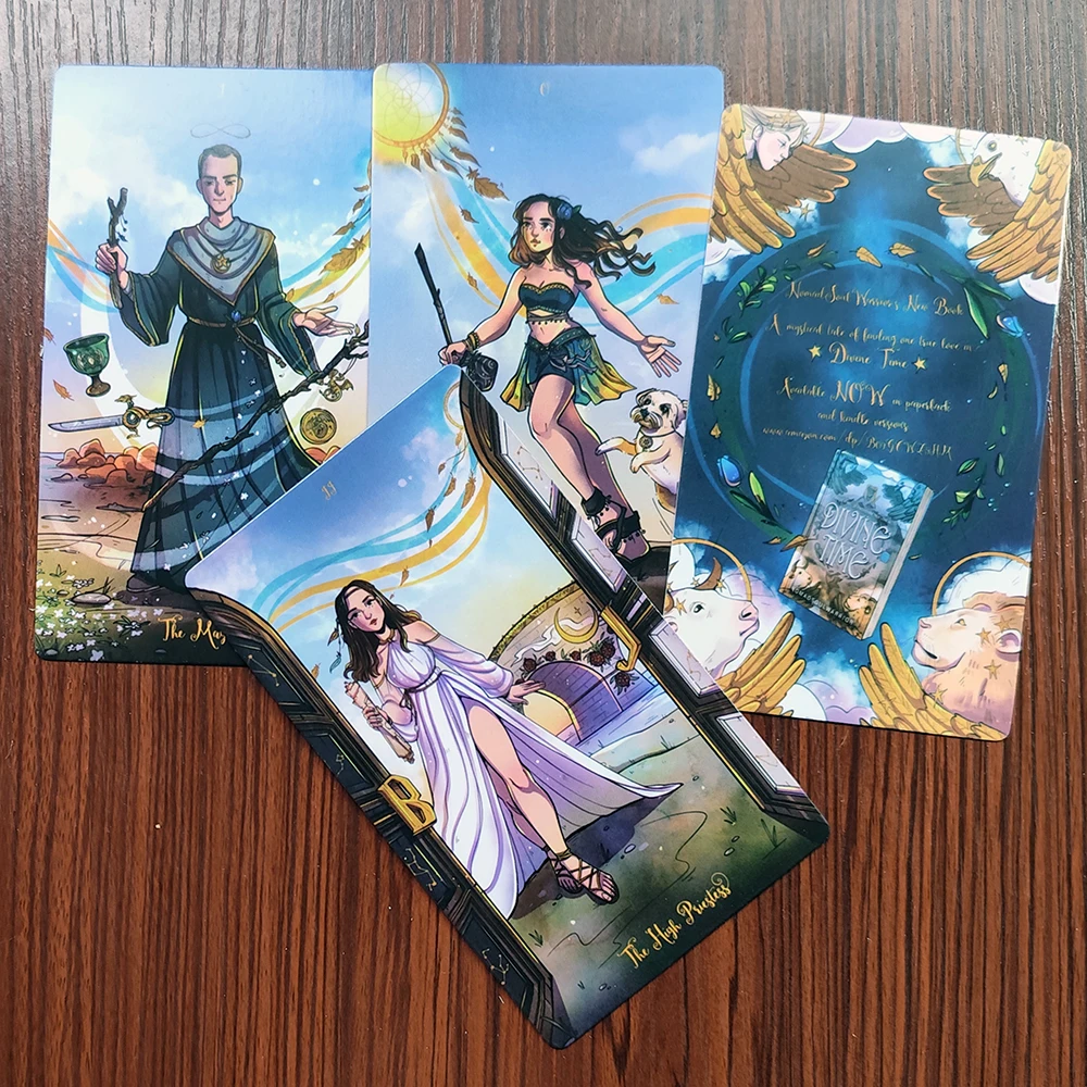 12x7CM Beautiful The Nomad Soul Warrior Divination Tarot 78
