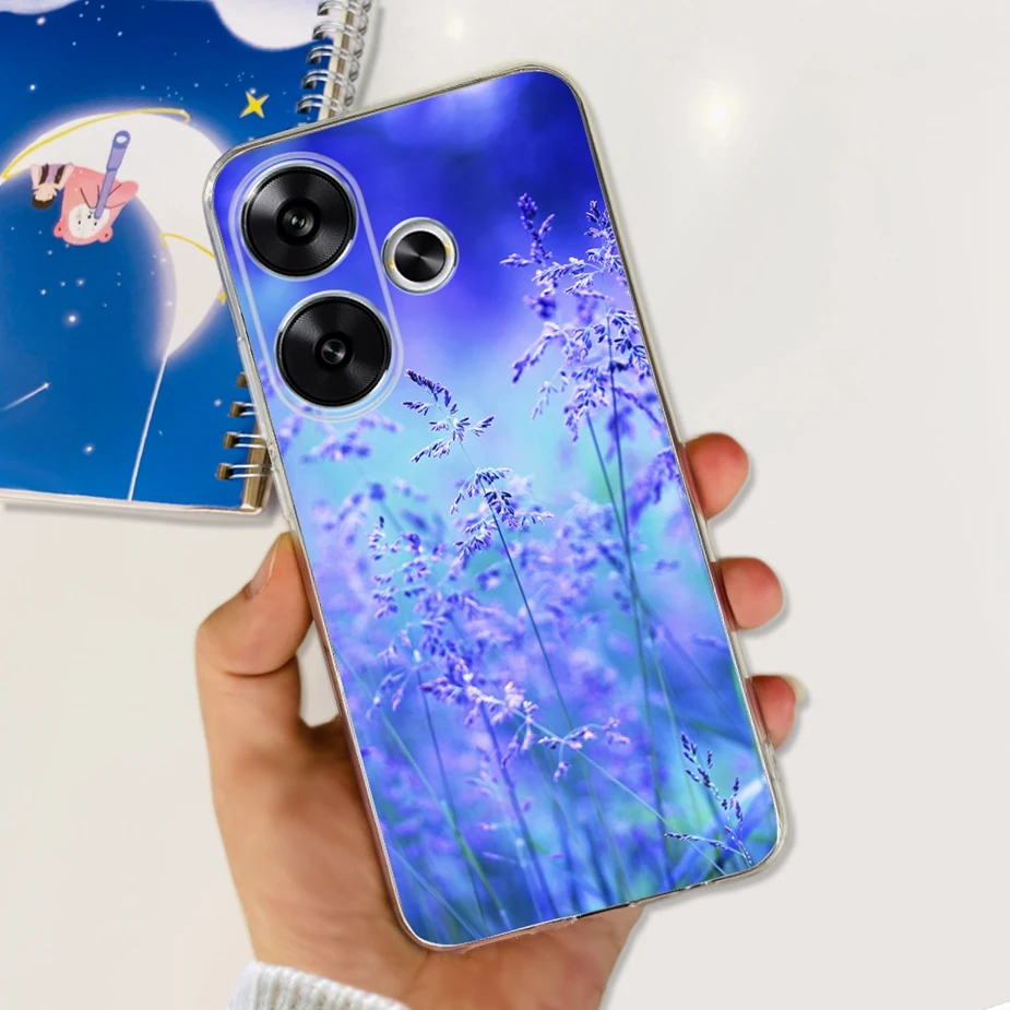 Stylish Painted Soft Silicone Phone Case - 6.79'' Protective Back Cover