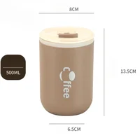 500ml Thermos Coffee Cups Stainless Steel Thermal Leak-Proof Thermos Bottle Water Mugs Vacuum Flasks Portable Insulated Bottles 4
