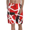 Van Halen Board Shorts EVH 5150 STRIPES Pattern Beach Shorts Males Printing Plus Size Swim Trunks Gift Idea 1