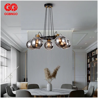 pendant chandelier GGBingo Ceiling Chandelier Lighting Nordic Pendant Lamps Living Room Dining Lamps Luxury Simple Hanging Lamps For Ceiling Lamp white pendant lights