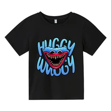 

Poppy Playtime T-shirt Children Harajuku Korean O-neck Cotton Boy/Girl Huggy Wuggy Sports Short Sleeve Kawaii T-Shirt Top Summer