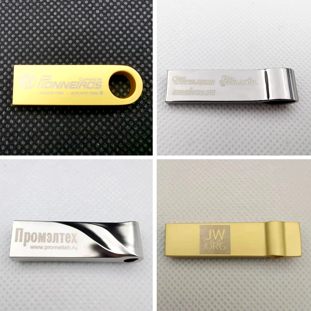 10/20/50PCS Free Custom LOGO USB Flash Drive 3.0 4GB 8GB High Speed Pen Drive 16GB 32GB 64GB 128GB Pendrive metal usb sticks