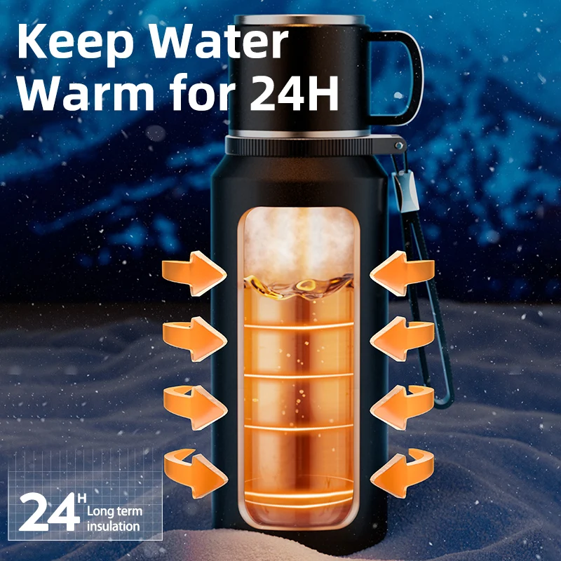 316L Stainless Steel Thermos Bottle for Tea and Coffee Large