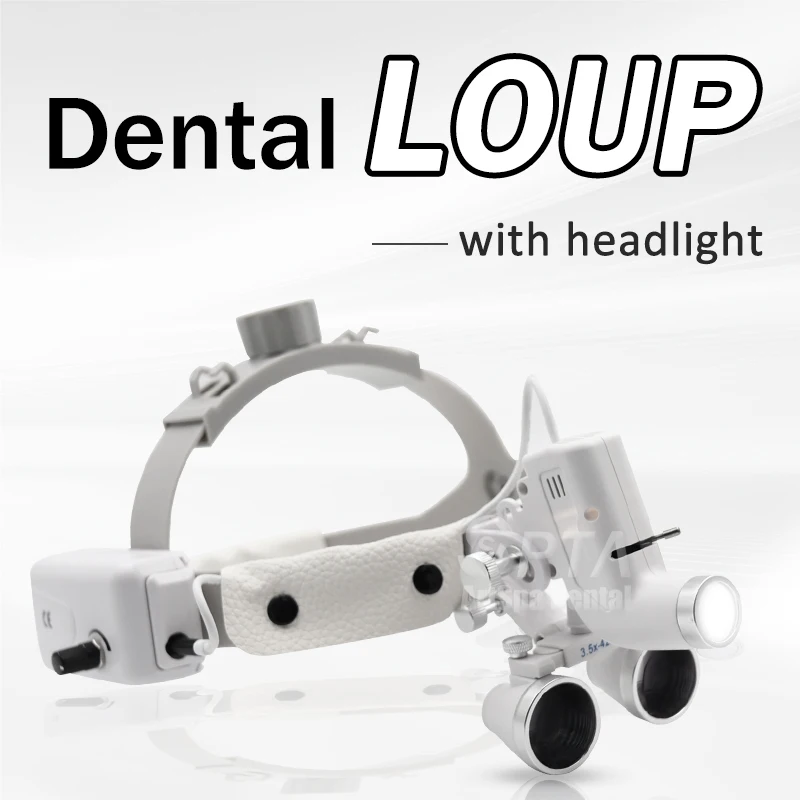 

5W Focusing Headlight With Medical ENT Loupe Binocular Magnifier 2.5X 3.5X Optical Surgical Type With High Quality Magnification