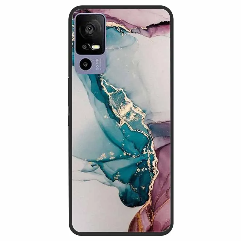 Elegant Marble TPU Silicone Case - Fashionable Protective Cover