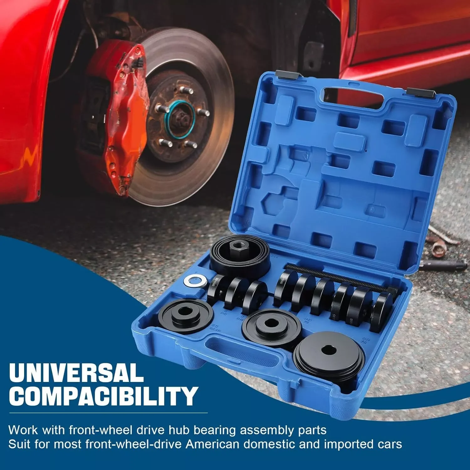 Harbor Freight 23pcs FWD Front Wheel Drive Bearing Puller Hub Removal