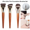 3/2/1pcs Ultra Thin Foundation Brush Soft Hair Thin Face Contour Brush Flat Contour Brush Blending Foundation Cream Makeup Tools 1
