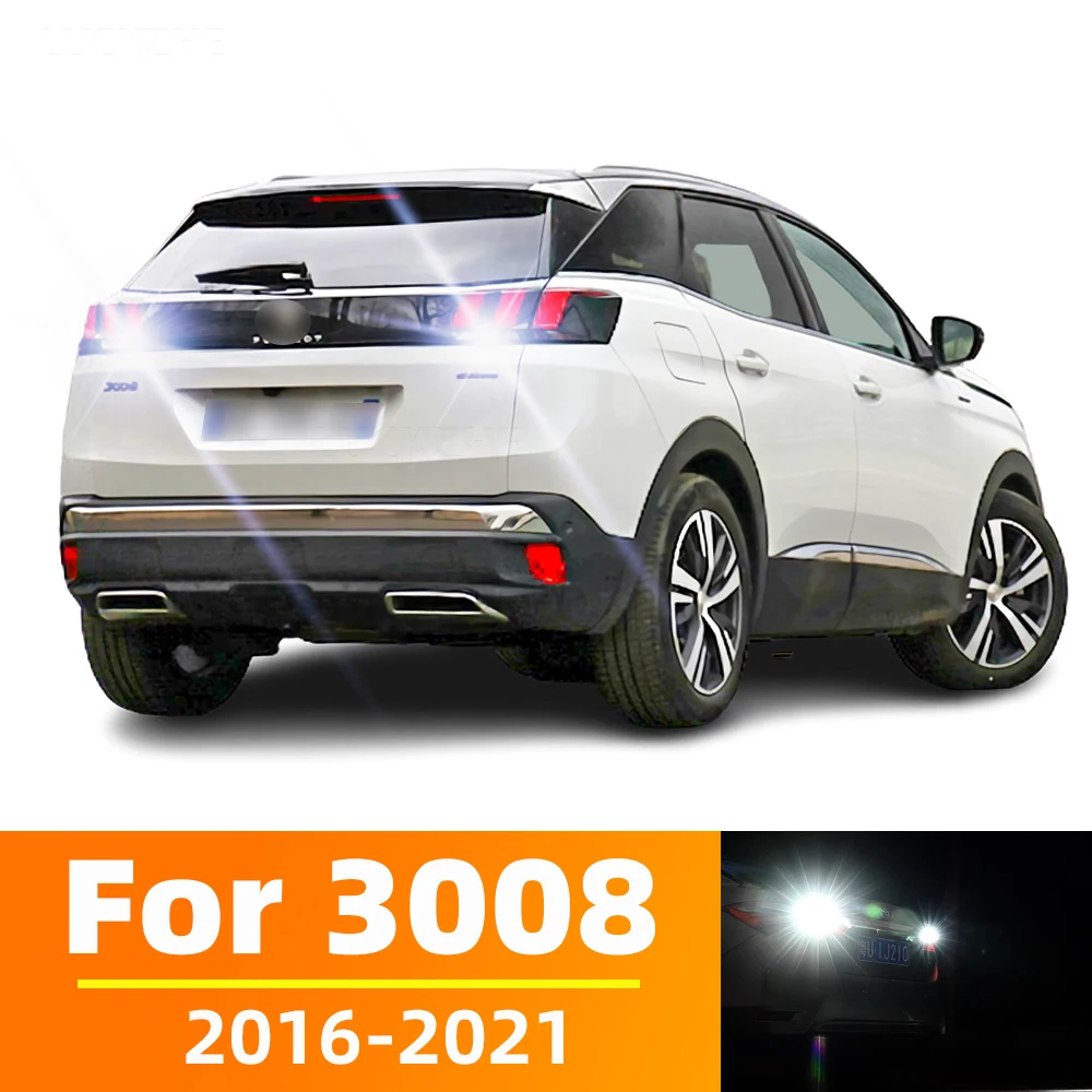 

2pcs LED Reverse Light For Peugeot 3008 SUV Accessories 2016 2017 2018 2019 2020 2021 Backup Back Up Lamp