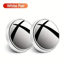 360 - Degree Adjustable Wide - Angle Blind Spot and Rearview Mirror Set (WHITE)