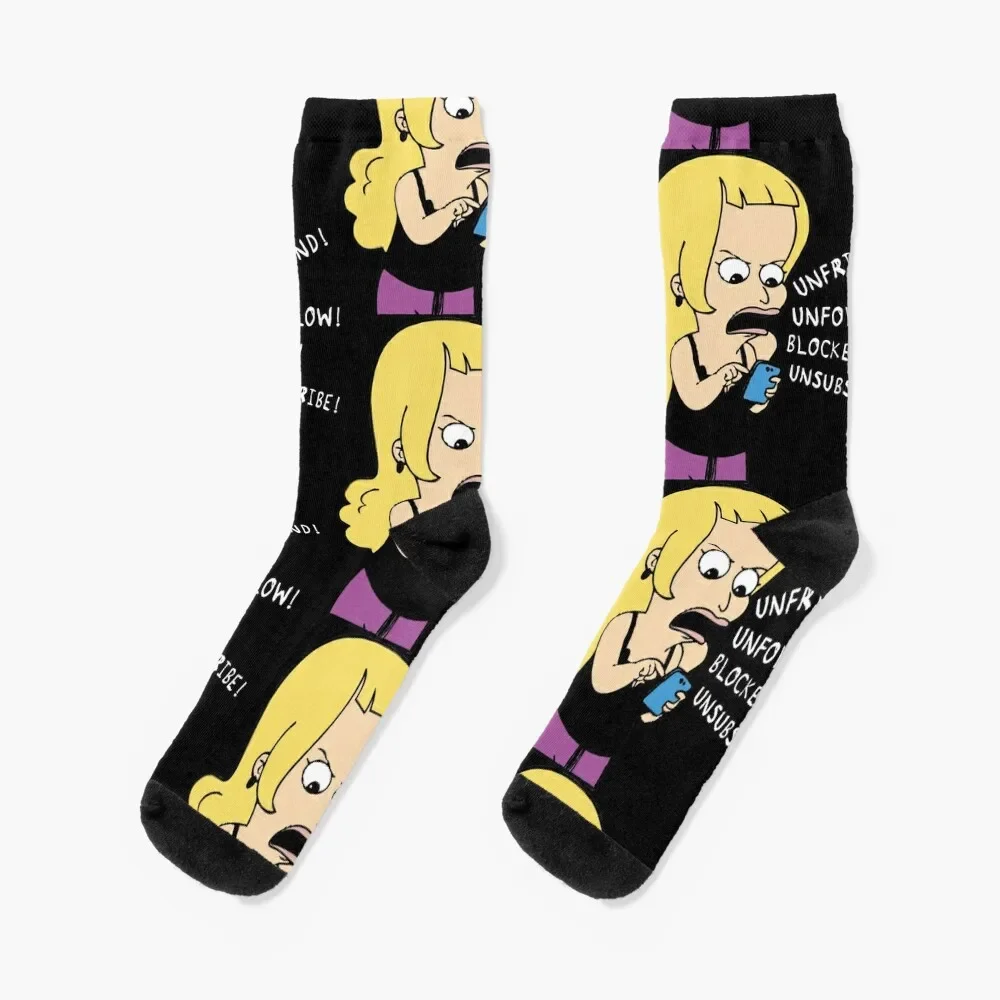 

unfriend! unfollow! blocked! unsubscribe! Socks winter thermal professional running Men's Socks For Women Men's