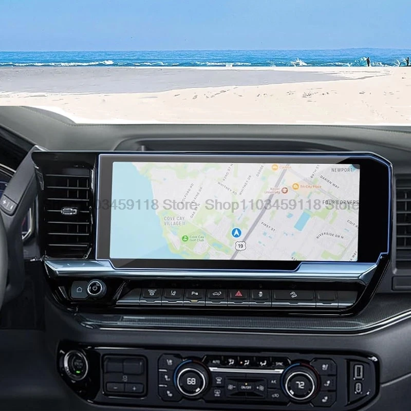 

Защитная пленка для экрана PET для Chevy Silverado 1500 2500 HD 3500 HD 2022 2023 13,4 дюйма Аксессуары для автомобильной навигации с защитой от царапин