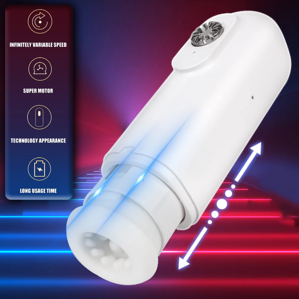 Masturbatore maschile vero figa stimolare glande massaggiatore automatico telescopico vibratore ritardo trainer_voghion.com