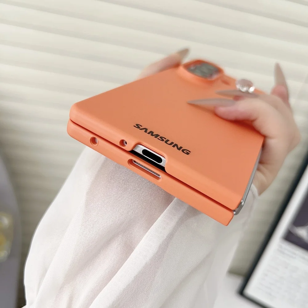 Luxury Ultra-Thin Skin Feel Shockproof Foldable Phone Case - Candy Color Anti-Drop Bumper Cover