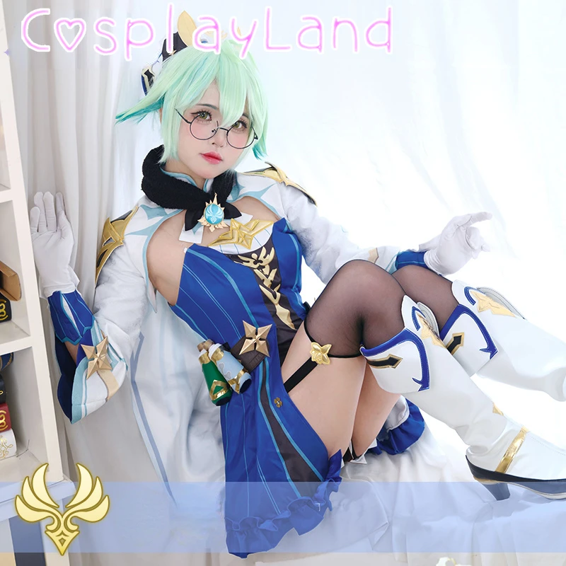 

Sucrose Cosplay Costume Game Genshin Impact Sucrose Dress Halloween Women's Suit Genshin Impact Cosplay Costume Full Set Outfit