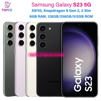 Samsung Galaxy S23 5G S9110 128GB/256GB Original Mobile Phone Snapdragon 8 Gen 2 Octa Core 6.1" 50MP&Dual 12MP 8GB RAM Dual Sim