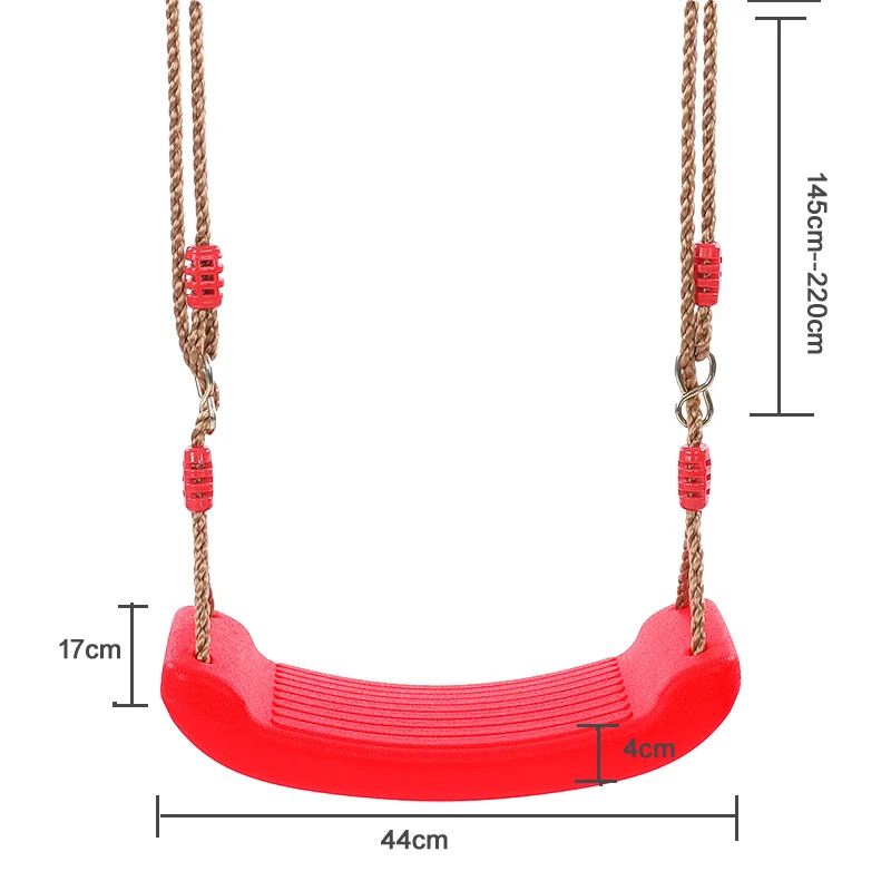 Children's Swing Toy Bearing weight 60KG Adjustable Colored plastic Swings Kids Outdoor Sport Toy 6