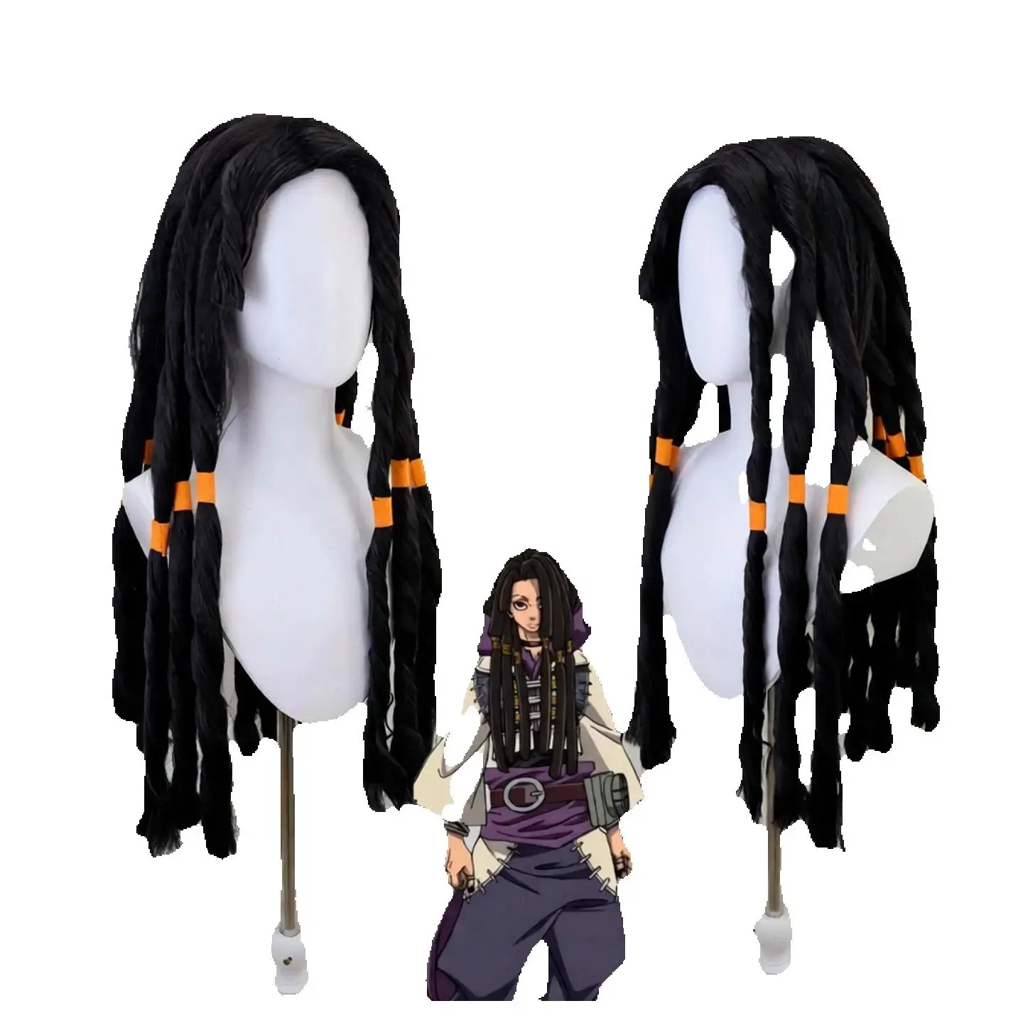 Generic Heat-Resistant Synthetic Wig for Cosplay Events