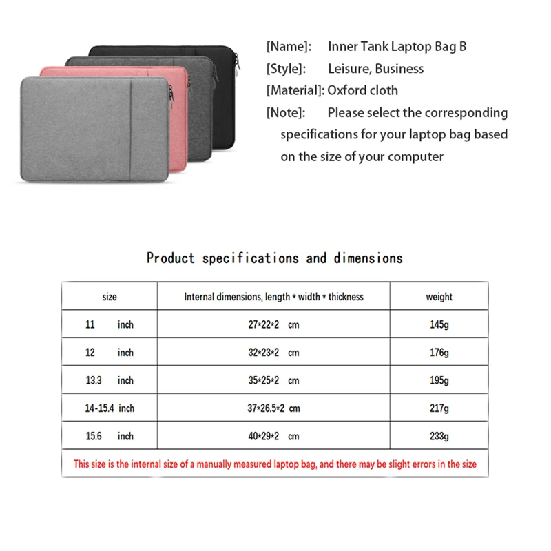 Waterproof Laptop Case Tablet Cover Caixa do Computador Macbook Air Pro hp Dell Acer Estilo b 11 Polegadas 12 Polegadas 133 Polegadas 14 Polegadas 156 Polegadas - Imagem 5