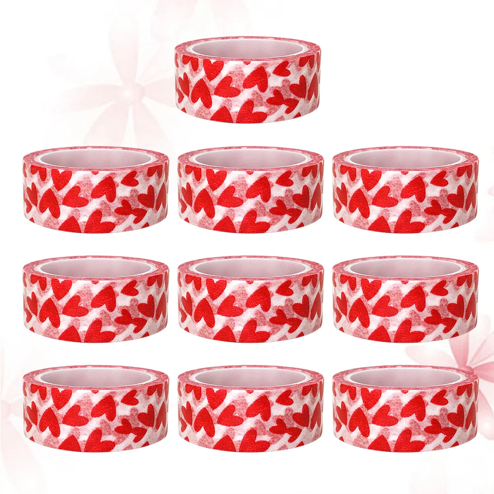 

10 Rolls Diary Sticker Tape Gift Wrapping Photo Album Decor Adhesive Book Paper DIY