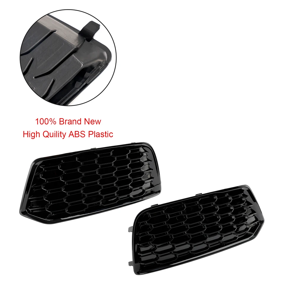 Cubierta De Parachoques Delantero Para Audi Q5 2018-2020 – Rejilla Lateral Derecha, Inserto Cromado Y Negro