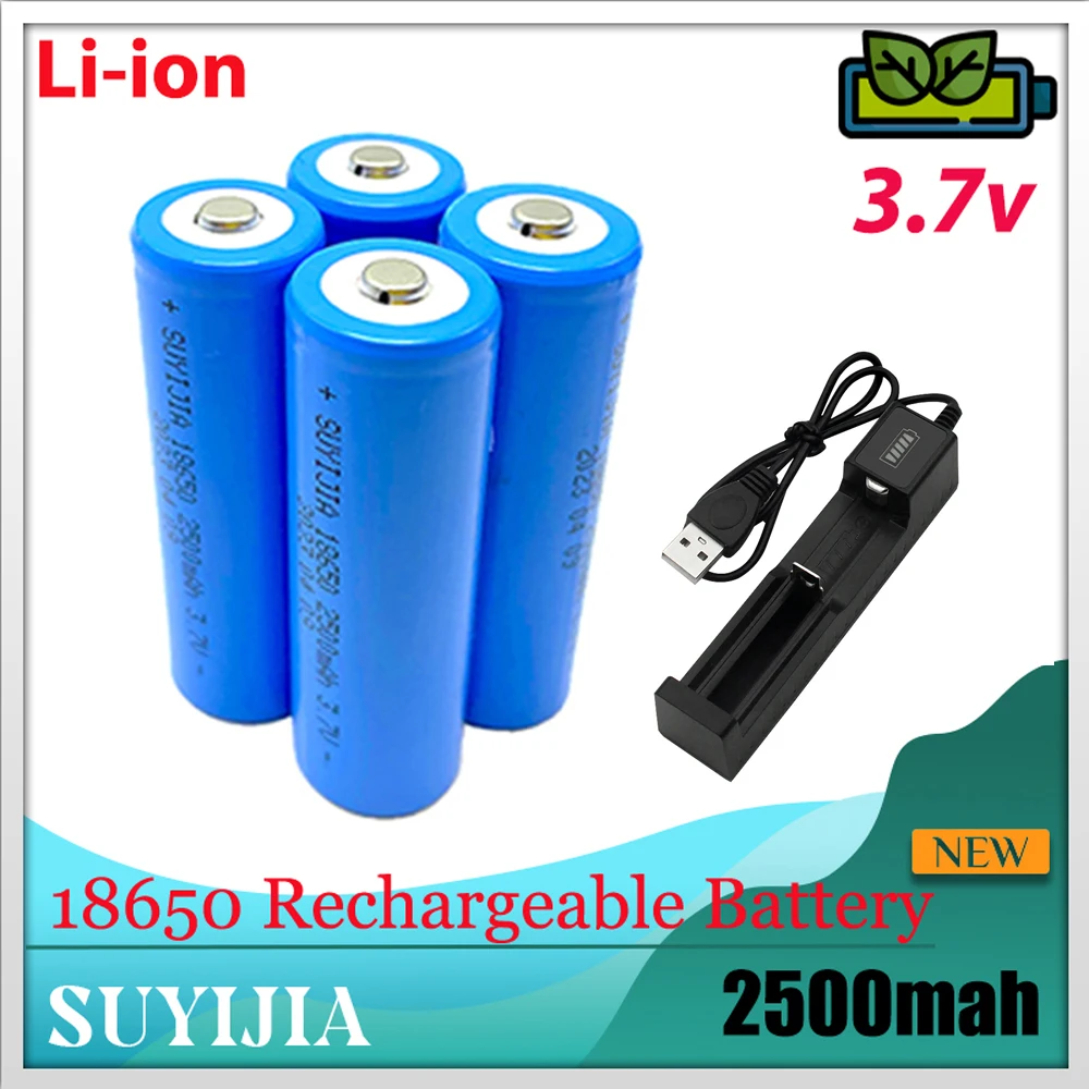 

18650 Lithium Battery for Electronic Cigarette LED Lamp Miner's Lamp Torch Batteries Original Large Capacity 3.7V 2500mAh Dji