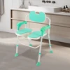 Foldable Shower Chair Height Adjustable Bath Chair Aluminum Alloy Bathroom Stool Shower Stool Shower Seat Load 150KG/331IBS 1