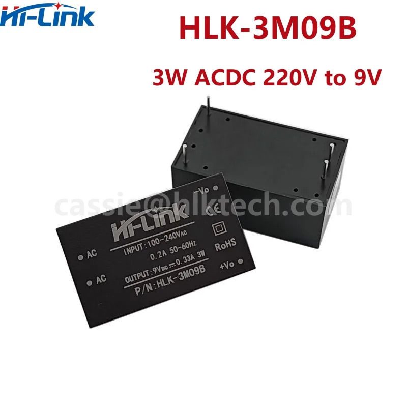 Power Adapter Power Supply Switching Power Supply HiLink HLK-3M03B 3M05B 3M09B 3M12B 3M15B 3M24B 3W 5V ACDC Converter Module 220V To 3.3V/9V/12V/15V Switching Power Supply Module