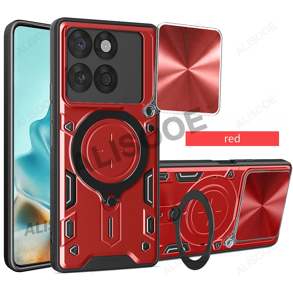 Slide Camera Protective Case with Ring Stand for Enhanced Shock Absorption