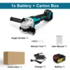 125mm M14 Brushless Angle Grinder Polishing Cutting Machine Cordless Electric Angle Grinder Power Tool for Makita 18V Battery 6