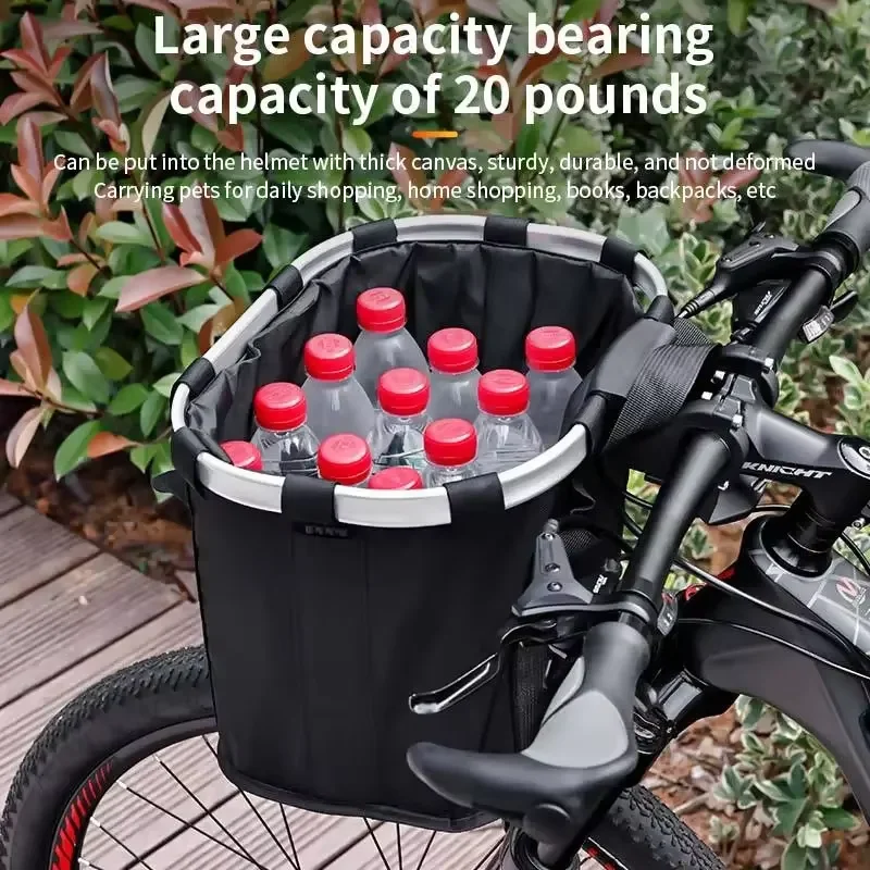 Basket Bike Pet Dog Carry Detachable Pouch MTB Cycling Fold