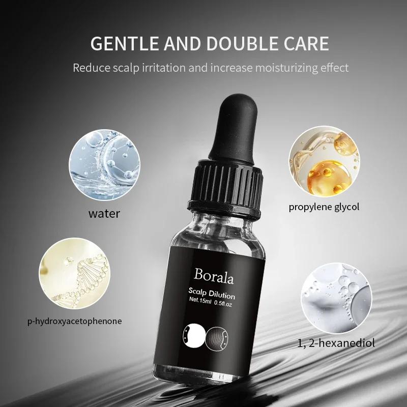 BORALA SMP Ink Diluent for Scalp Micropigmentation 15ml Professional Microblading Pigments Dilution Adjusted Fixed Colors Tattoo