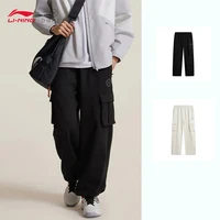 LI-NING Wade x YNG DNA collaboration série pantalon de survêtement chaud et ample à tube droit pour hommes AKLUE21 2