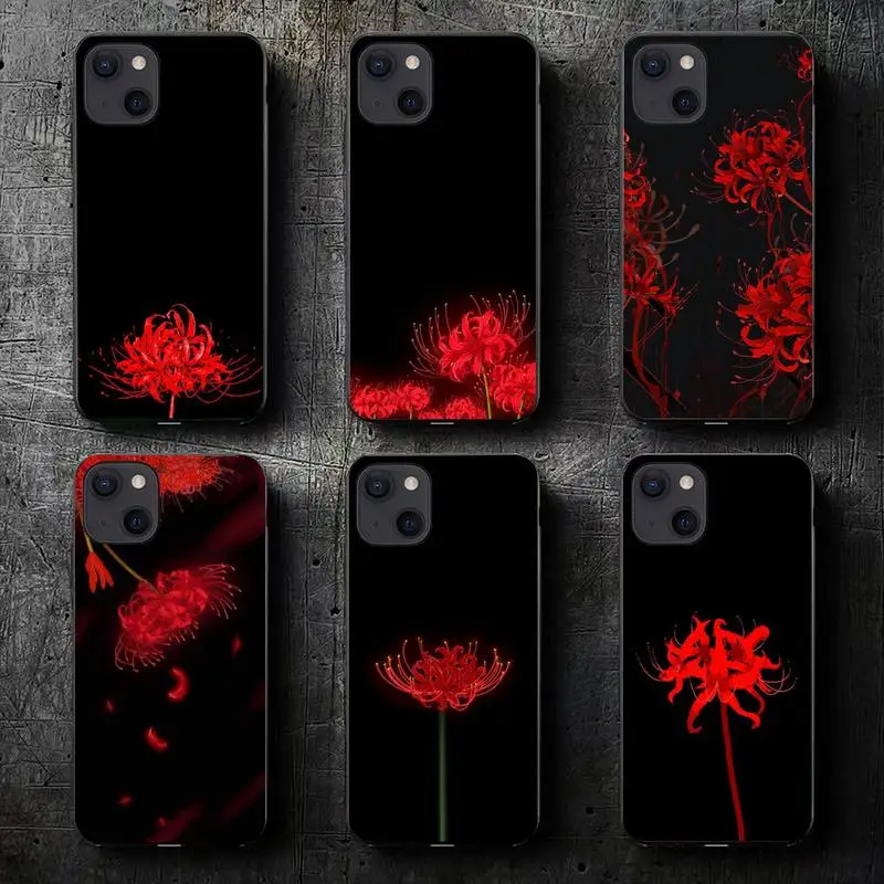 Custodia per telefono floreale con fiori per iPhone 14 13 11 12 Pro Max