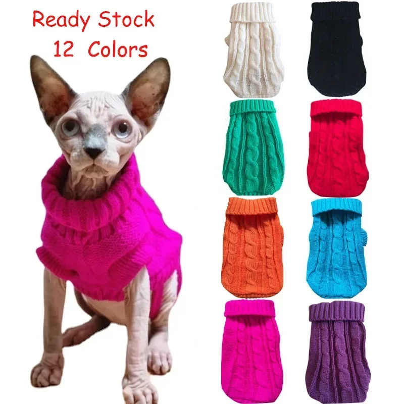 Pet Clothes Dog Winter Clothes Knitted Pet Clothes For Small Medium Dogs Chihuahua Puppy Pet Sweater Yorkshire Pure Dog Sweater Ropa Perro