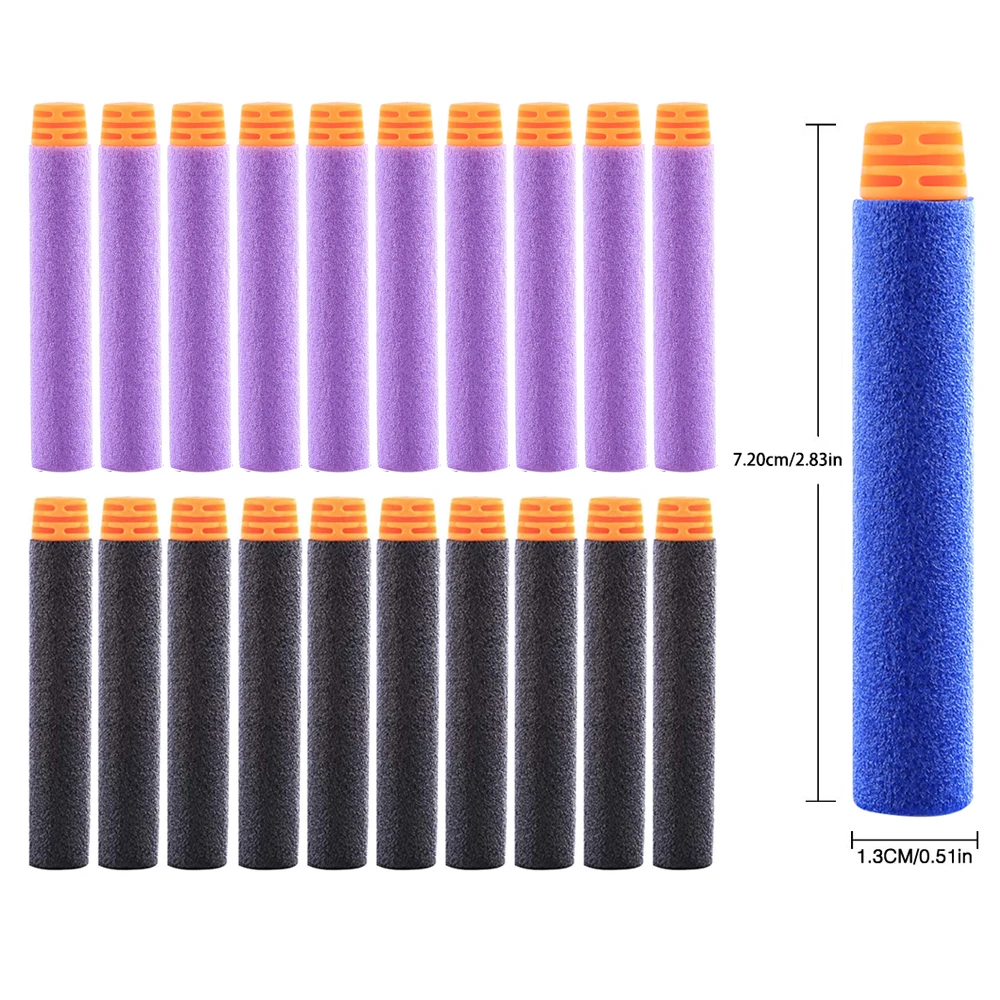 ZHUIYUE Refill Darts 10-20PCS Bullets Ammo Pack for Nerf N-Strike Elite 2.0 Series DinoSquad  Compatible with All Elite Blasters