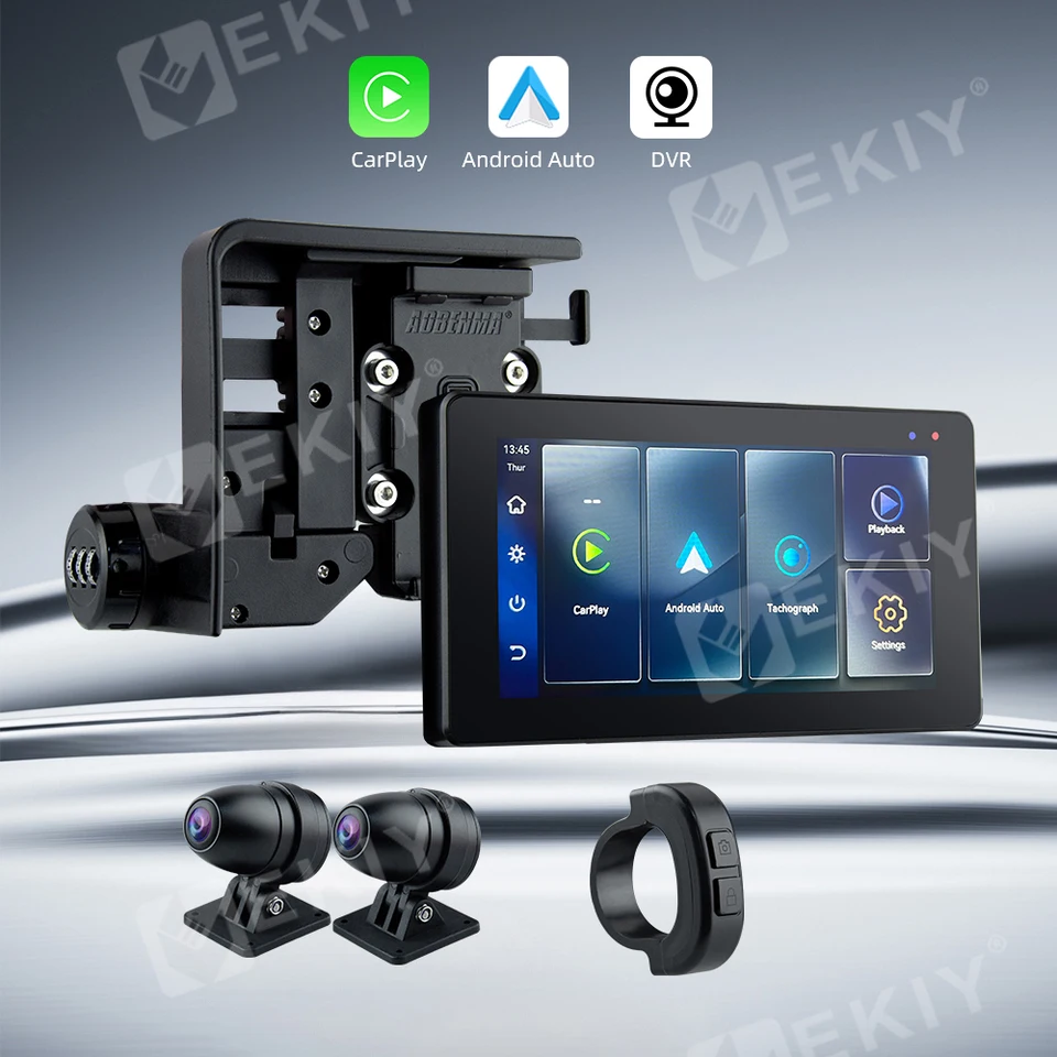 EKIY 5.5inch Motorcycle Carplay Compatible Original Bracket