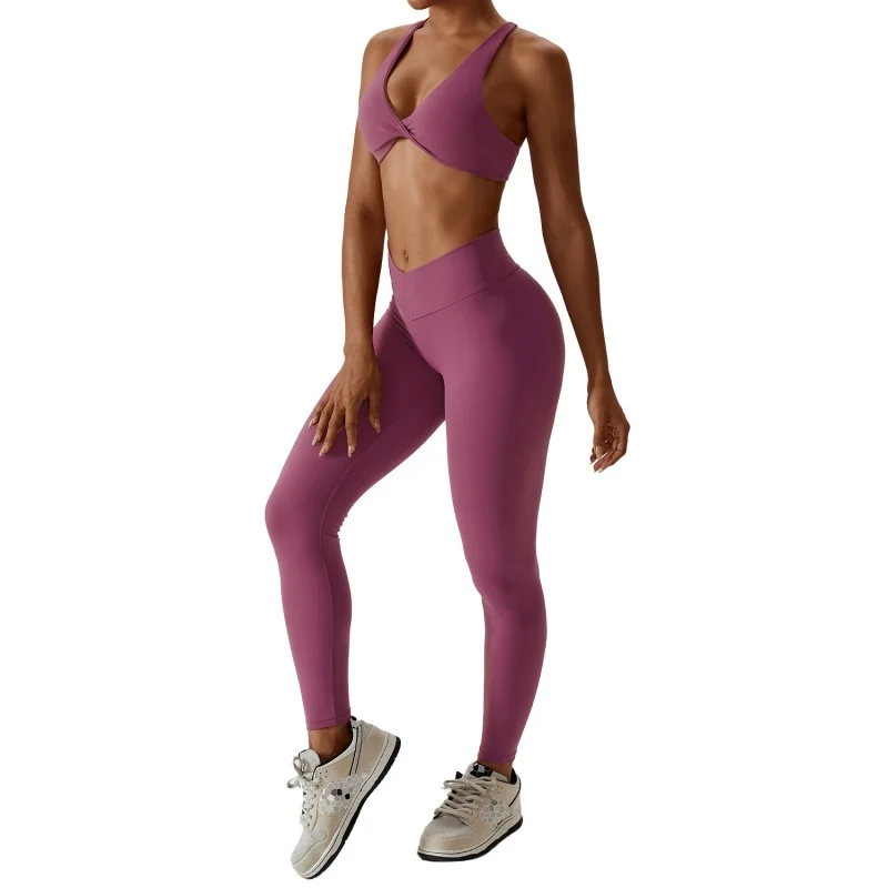 Sexy Beauty Back Yoga Clothes Outer Wear Pilates Running Fitness Exercise Yoga Suit Women8233
