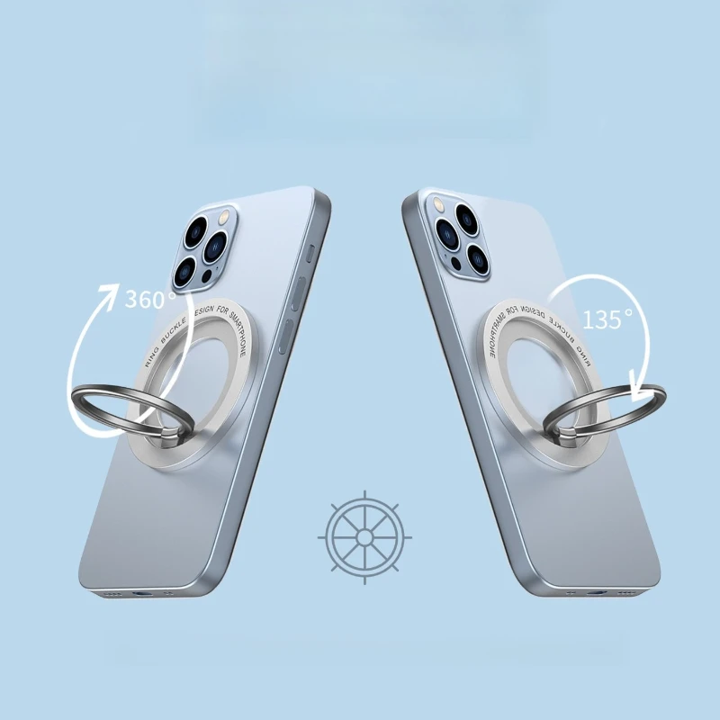 Magnetic Phone Holder Stand Universal Foldable 360° Rotating Magnetic Finger Grip for IPhone14 13 12 Pro/Max Cellphone Bracket