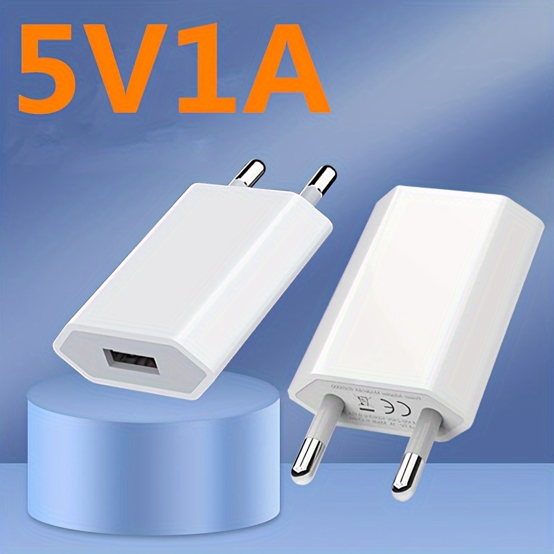  1/2/5PC 5V1A Universal USB Wall Charger with Short Circuit Protection 