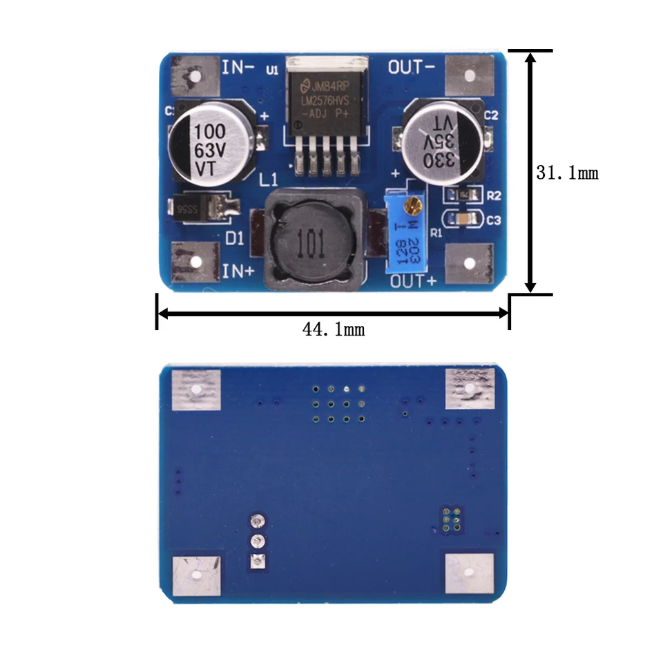 Módulo Regulador De Voltaje Ajustable LM2596 - Convertidor DC-DC Step Down, Ideal Para Proyectos Electrónicos