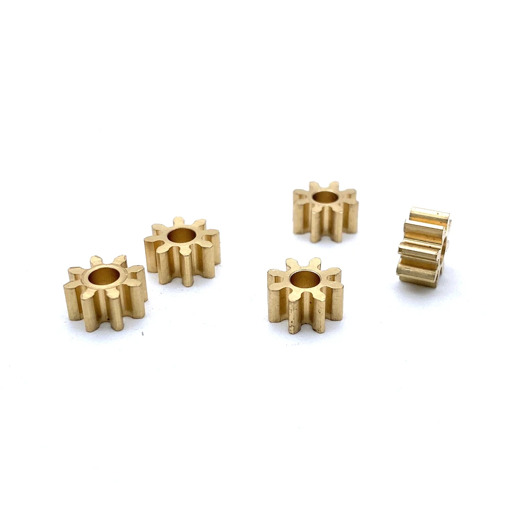 0.8M 8T Copper Gear 8 Teeth 2.98mm 3mm Hole Thickness 4mm 8mm