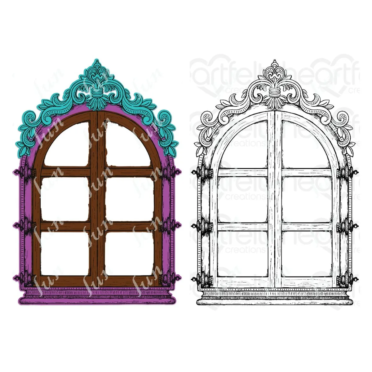 

New Metal Cutting Dies Stamps Scrapbooking Decoration Stencil Romantic Windows Molds Embossing Template Die and Stamp Sheet