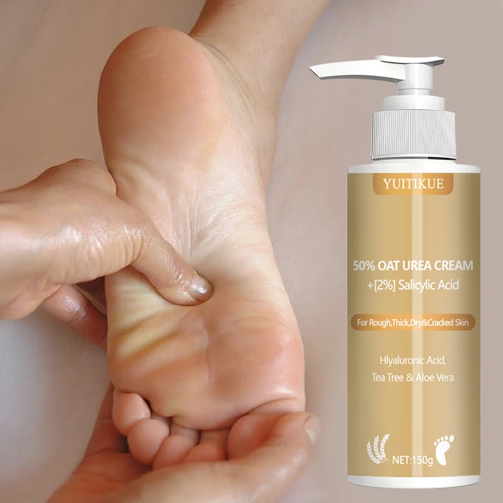 YUITIKUE 50% Oat Urea Cream [2%] Salicylic Acid, suitable for rough, thick, dry, and cracked skin