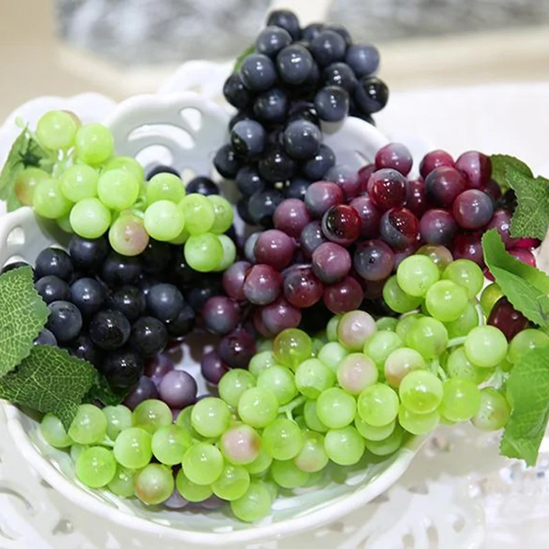 Artificial Grapes Plastic Fake Fruit Home Decor
