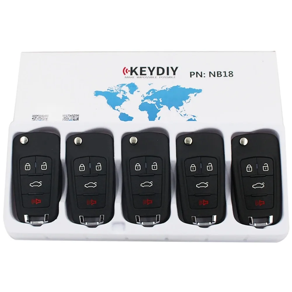 Llaves Remotas Abatibles KEYDIY Para Chevrolet - Pack De 5 Unidades, Serie B, Compatibles Con Varios Modelos