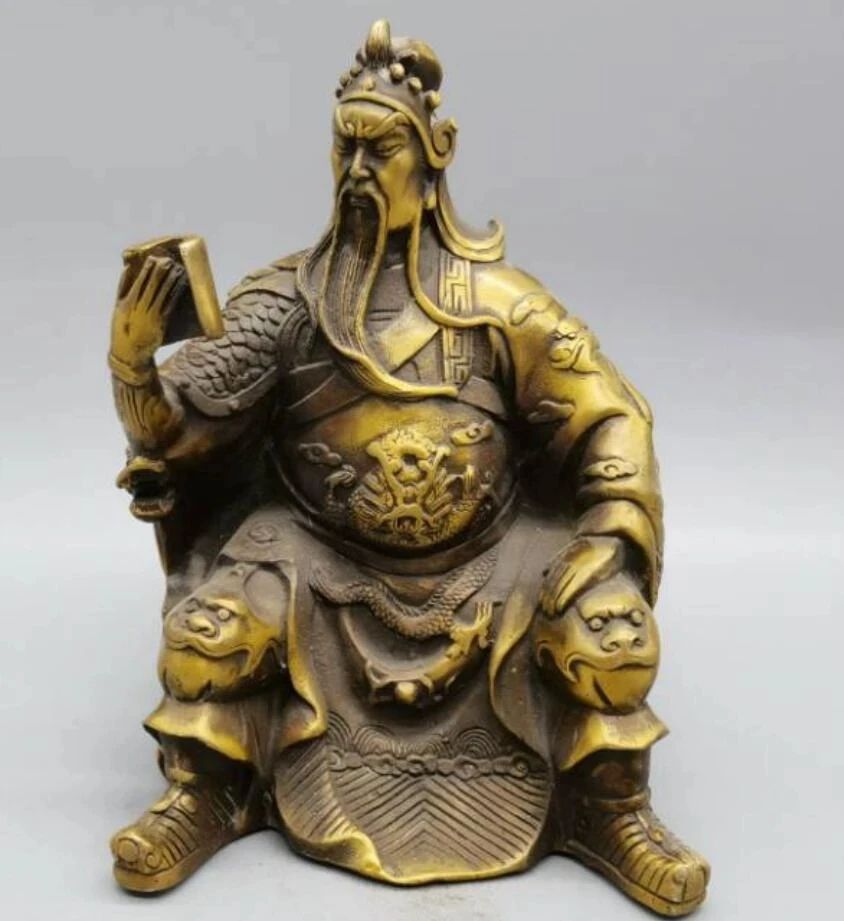 

Китайская латунная Ночная Статуэтка guanyu для весны и осени
