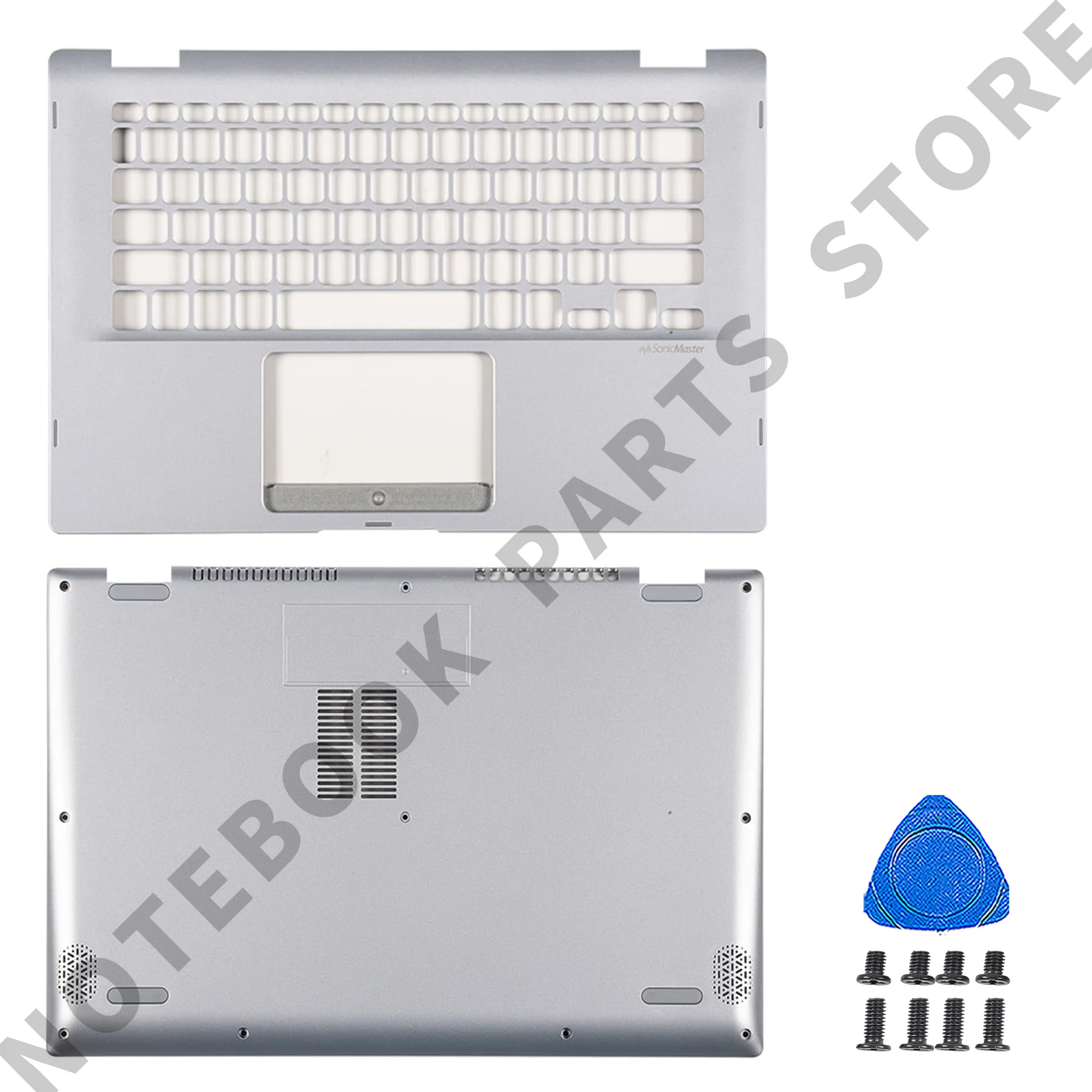 Asus VivoBook 플립 14 TP412 TP412F TP412U TP412UA 용 노트북 부품, LCD 후면 커버, 팜레스트 하단 케이스 교체