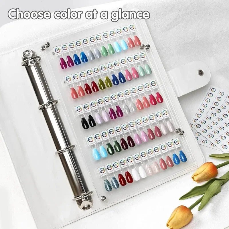 Acycoin2A Acryl-Nagellack Display Board – Mit 120 Farbfeldern, Nagelspitzen, Für Nagelstudios & DIY